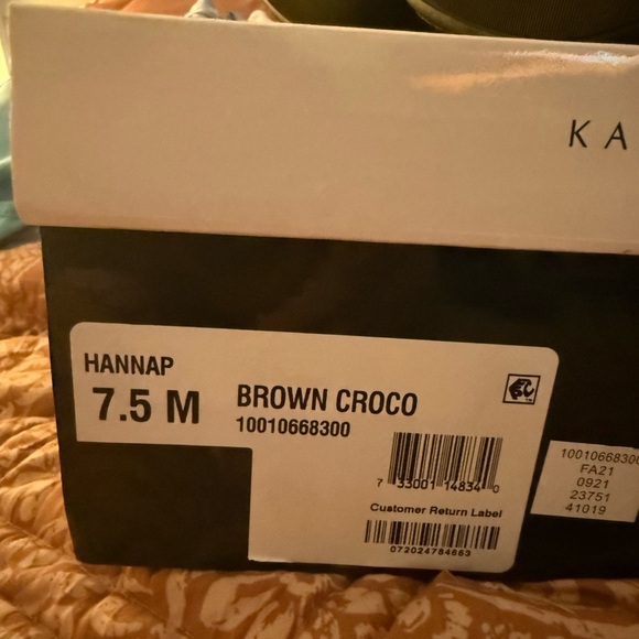 Karen Scott Brown Croco heeled boots - Picture 5 of 5